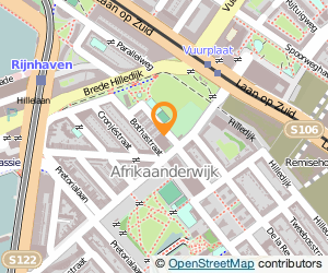 Bekijk kaart van Zwembad Afrikaander  in Rotterdam