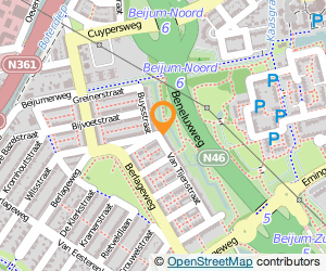 Bekijk kaart van Haan Stoffeerbedrijf  in Groningen