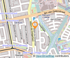Bekijk kaart van pink giraffe  in Amsterdam