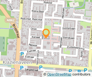 Bekijk kaart van Ouderraad Openbare Basisschool De Planeet in Klazienaveen