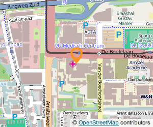 Bekijk kaart van VUmc, medische bibliotheek in Amsterdam
