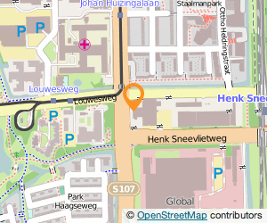 Bekijk kaart van Coöperatieve Verbruikersver. 'De Waecker' UA in Amsterdam