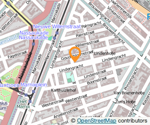 Bekijk kaart van Bloemenstal Singel t/o 8  in Amsterdam