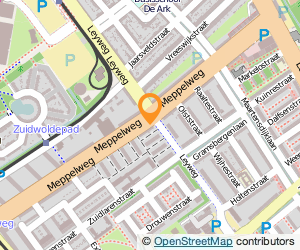 Bekijk kaart van Pr. voor Fysiotherapie en Manuele therapie Meppelweg in Den Haag