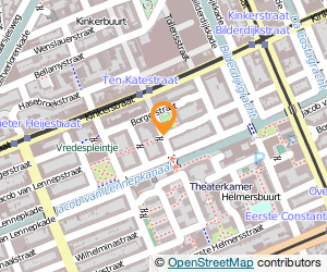Bekijk kaart van Stadsdeel West, frontoffice dienstverlening (burgerzaken) in Amsterdam