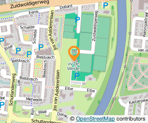 Bekijk kaart van Elbe Fitness  in Hoogeveen