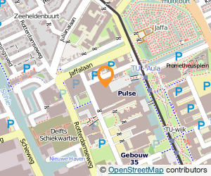 Bekijk kaart van Technische Universiteit in Delft