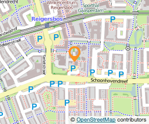Bekijk kaart van Gezondheidscentrum Reigersbos  in Amsterdam