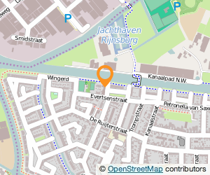 Bekijk kaart van Evertsenstraat 132  in Rijnsburg