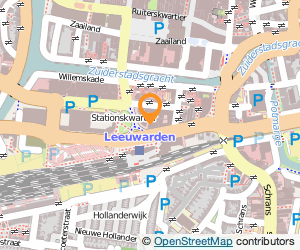Bekijk kaart van Oranje Hotel in Leeuwarden