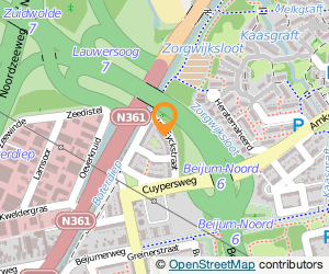 Bekijk kaart van Schildersbedrijf M. van Duinen  in Groningen