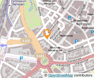 Bekijk kaart van Café De Sportcentrale  in Nijmegen