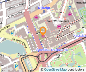 Bekijk kaart van Erasmus MC in Rotterdam
