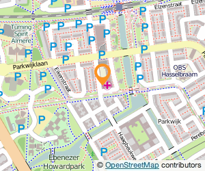Bekijk kaart van Gezondheidscentrum Parkwijk  in Almere